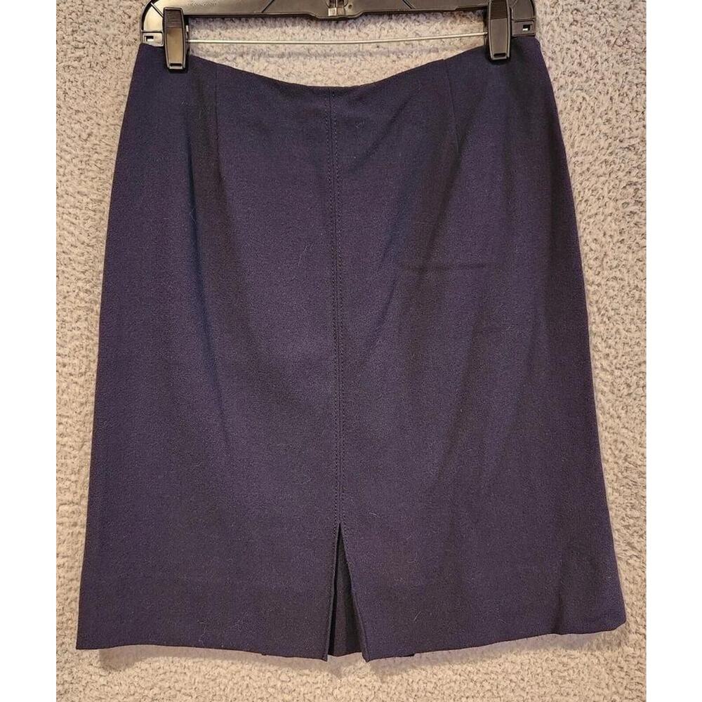 Valentino Skirt Womens 10 Wool Blend Classic Career Zipper Made in Italy Pencil